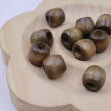 守源 禾木珠桶珠大孔木质散珠diy饰品配件箱包门帘配饰串珠材料批