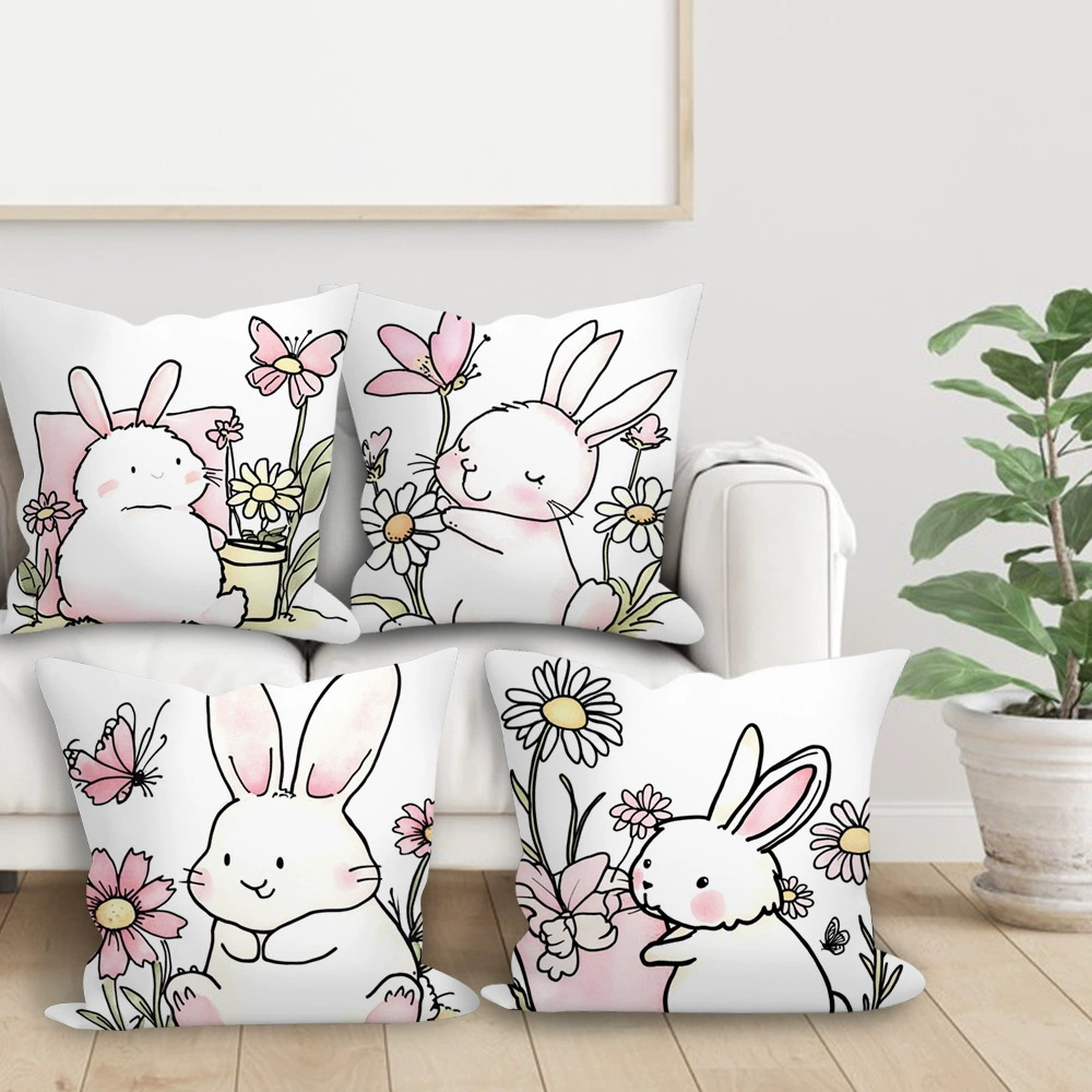 (Cross-border trading), cute rabbit, pillow, pillowcase, sofa for bed