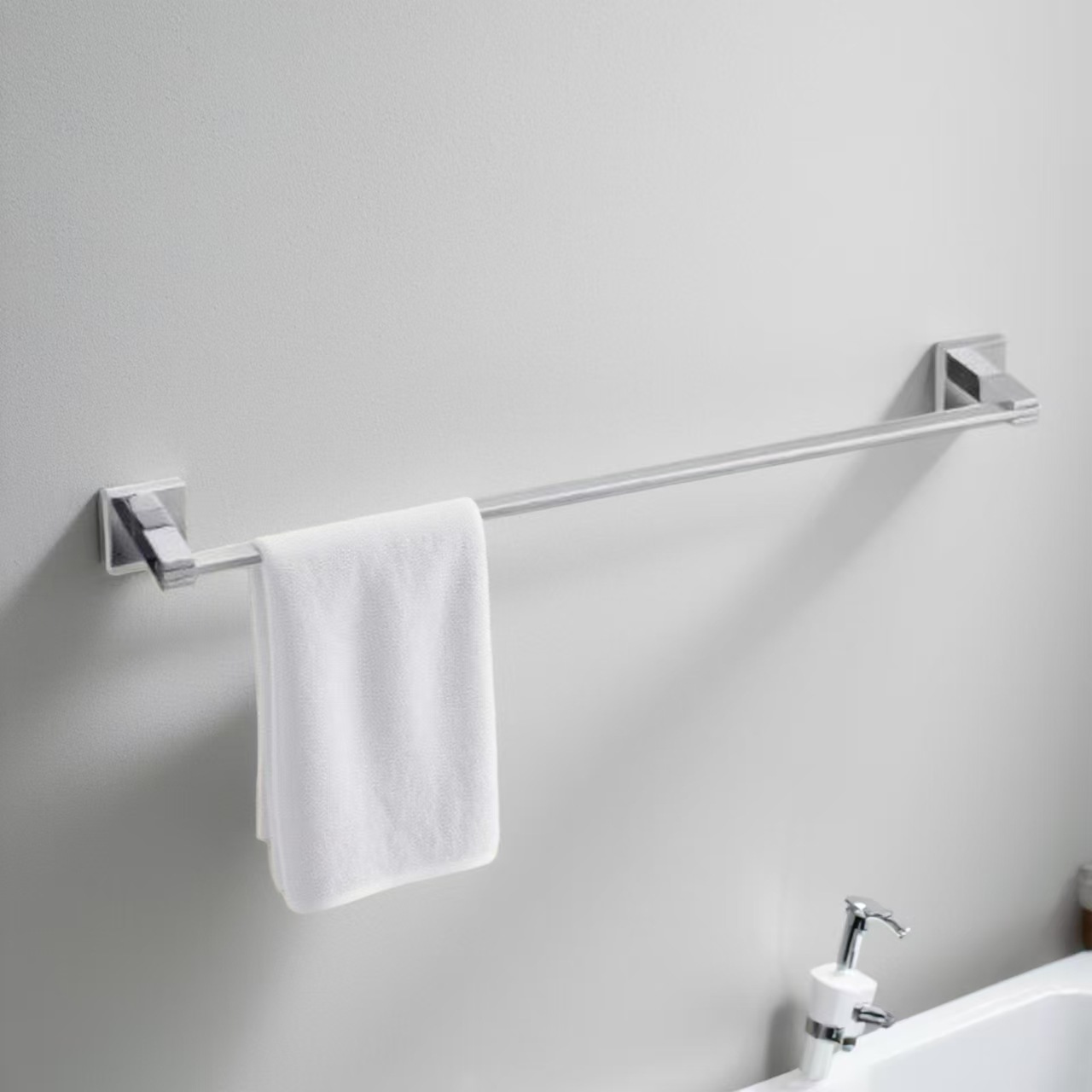 Fabricante directo de limpieza de seis piezas de colgantes de baño, estante de papel de aluminio, barra de toallas, estante de tazas