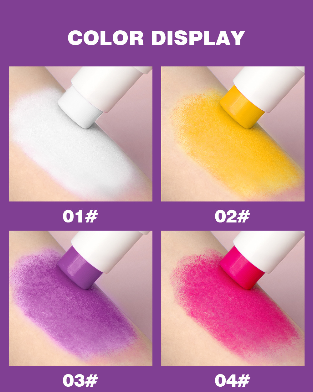 QIBEST body and face painting Stick, natural and three-dimensional contour modification, brightening skin tone, washable face painting pen undefined