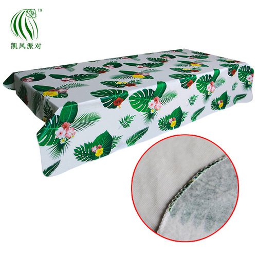 Kai Feng Party Thanksgiving Banquet Tablecloth Summer Beach Tropical Palm Leaf Child Birthday Party Supplies