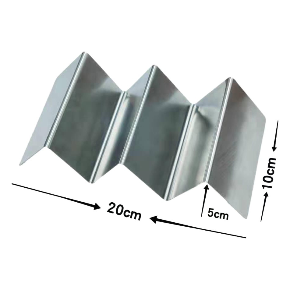 Directo de fábrica creativa de acero inoxidable panqueque rack rollo de maíz rollo de primavera estante mexicano panqueque rack