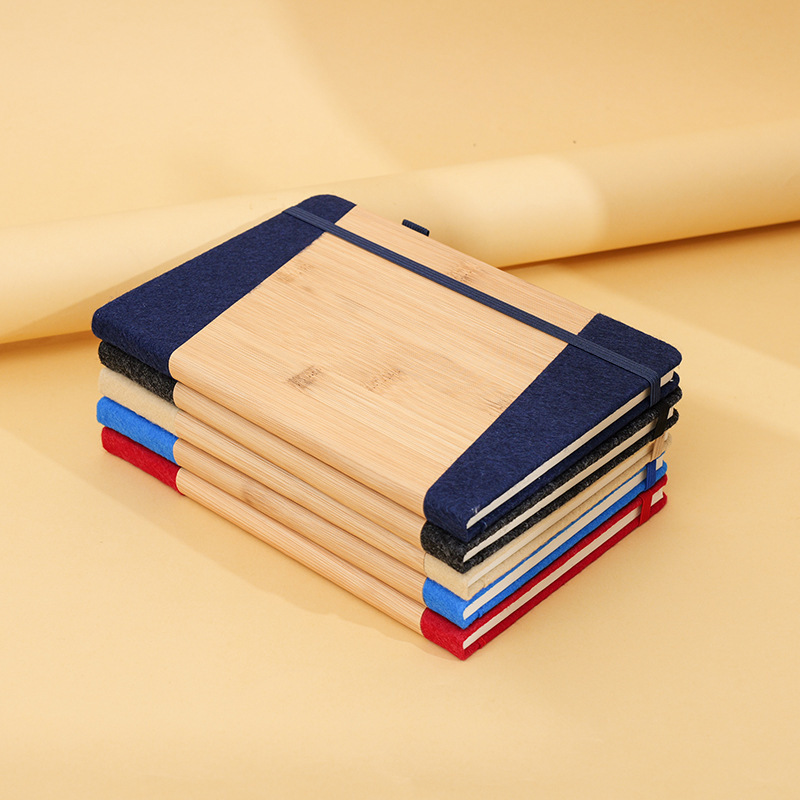 Cuaderno de bambú ecológico personalizado a5 cuaderno de madera de alto valor cuaderno de mano cuaderno de papel mayorista