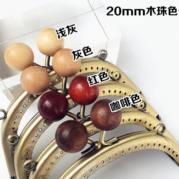 16,5CM arco dragón-fénix flor de madera plana oro 20mm madera maciza color madera perlas de dulces japonesas