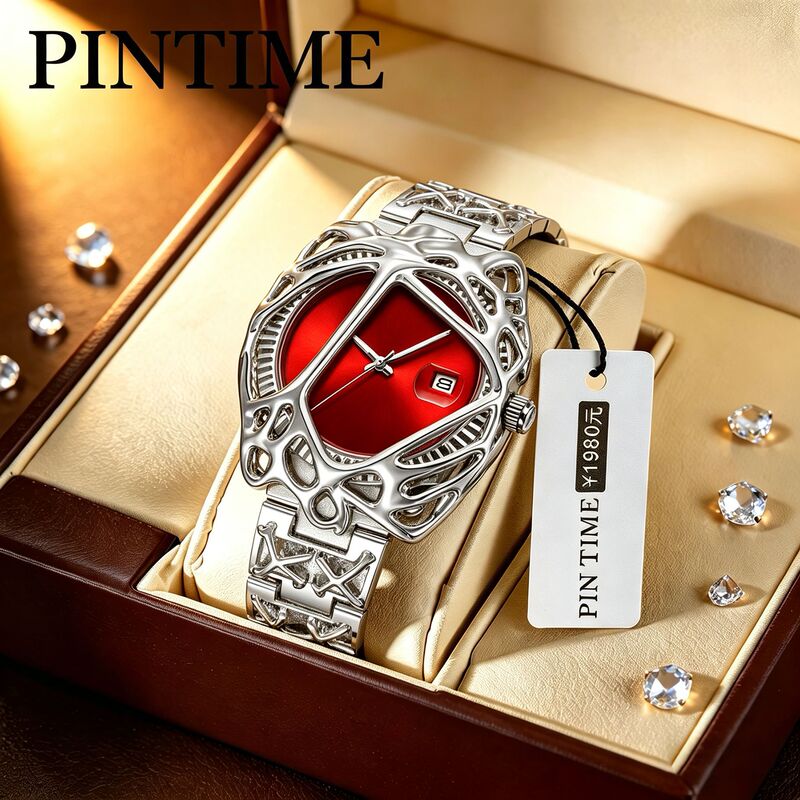 Foreign Trade Hot-Selling Item: Millennium Alien Spider Web Watch, Venom Style Y2K Retro Quartz Watch, Unisex Wholesale