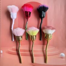 新款大号玫瑰头化妆刷电镀散粉刷美妆刷子批发跨境源头工厂直销
