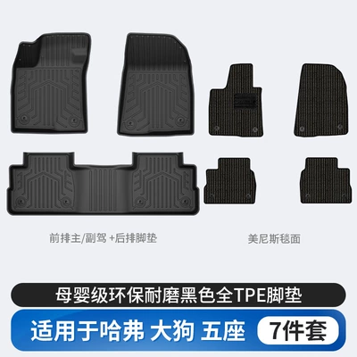 Max, H6L, All-Weather Tpe – Modelə uyğun ayaqaltı - haval-big-dog-tpe-floor-mats-menis