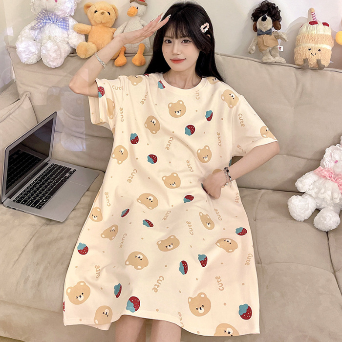 Verano nuevo vestido de dormir vestido dulce lindos dibujos animados Kulomi Melody vestido casero casual comercio exterior al por mayor