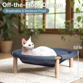 木质宠物猫窝实木狗狗床猫窝四季可用宠物床耐磨不掉屑