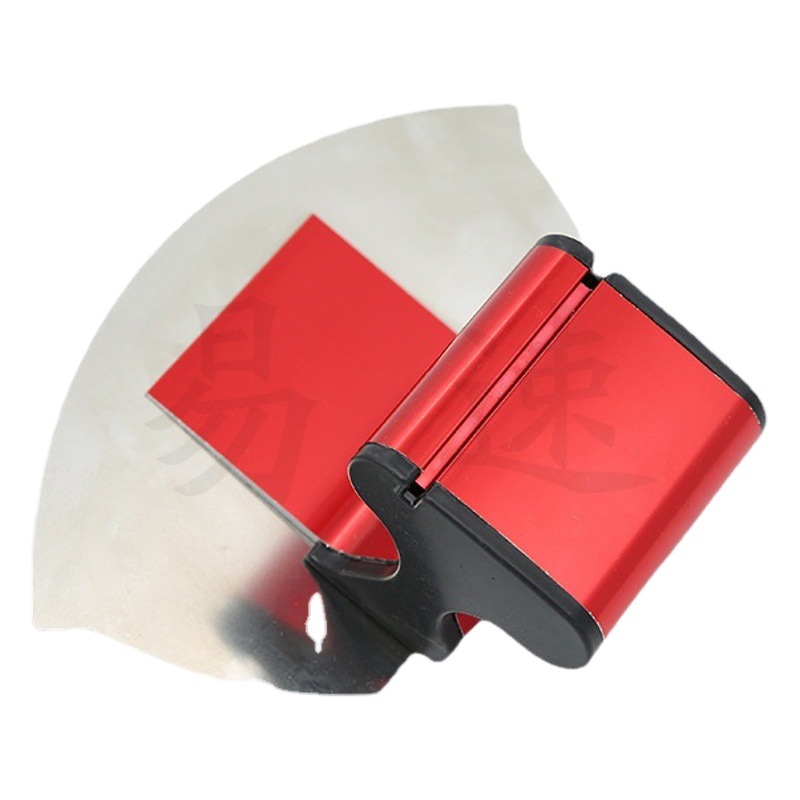 Raspador de arco raspador de acero inoxidable raspador de masilla blanco Herramienta en forma de abanico cuchillo de masilla herramienta de alimentación