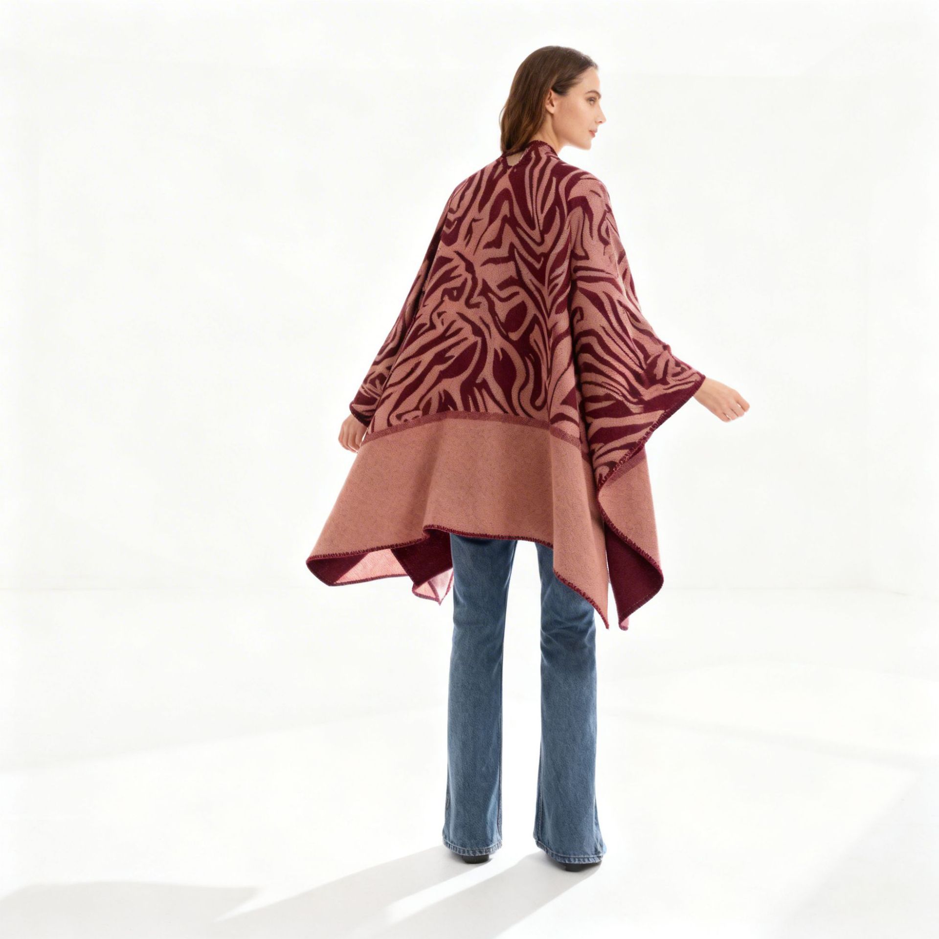 Otoño y invierno nuevo Jacquard abrigo de oficina grueso Amazon ventas calientes