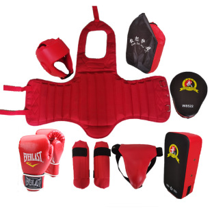 Sanda Protective Gear Set, Thickened Children's Adult Fighting Performance Training Sports Supplies, Boxing Protective Gear Set