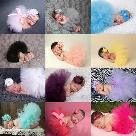 新款外贸儿童欧美tutu裙蓬蓬裙 影楼宝宝婴儿百天摄影礼服 半身裙