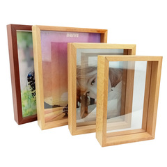 Wooden picture frame wall hanging and table display 6-inch 7-inch 8-inch 10-inch A4 creative wooden photo album picture studio frame