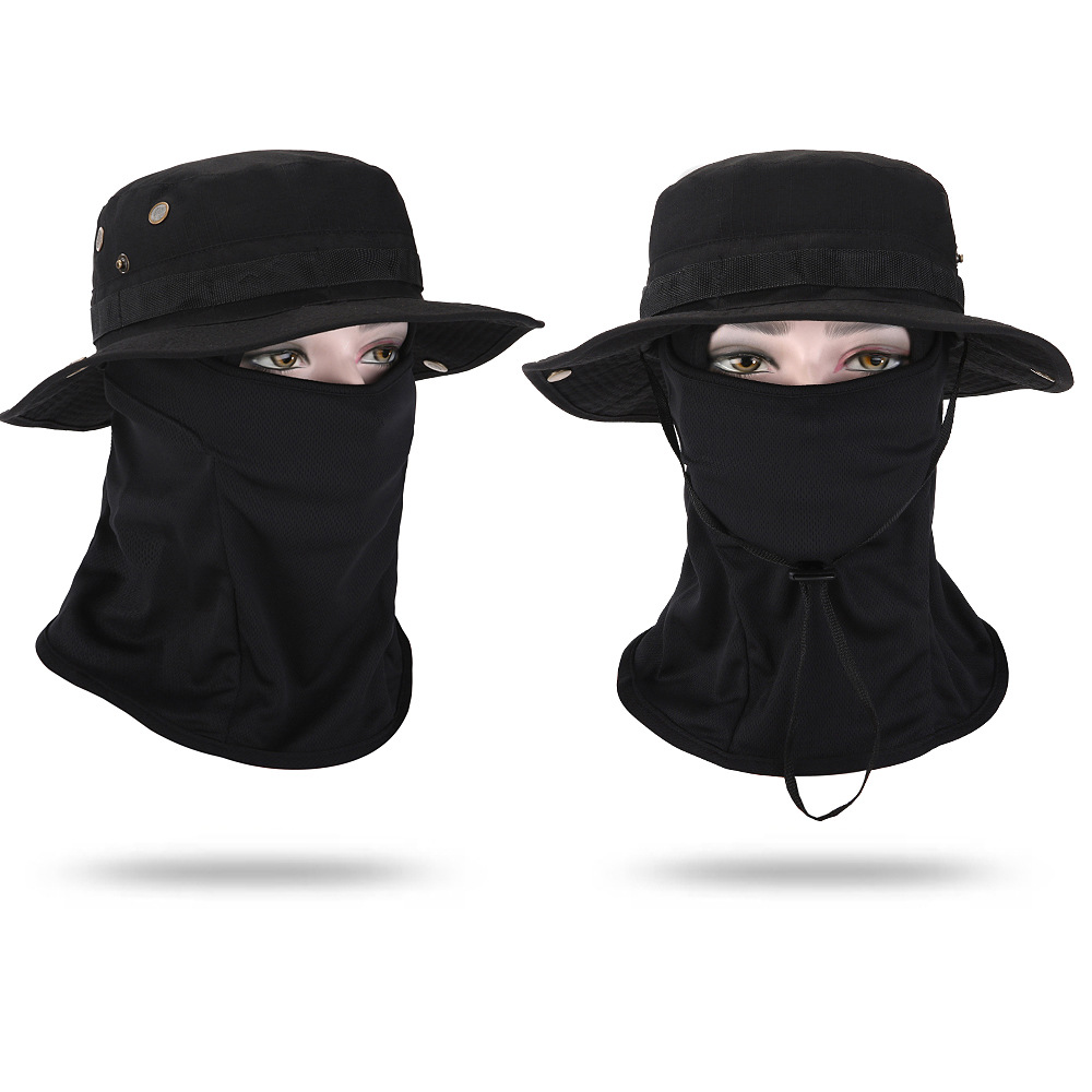 Sombrero de camuflaje con ala ancha al aire libre sombrero Benni sombrero de camuflaje para fanáticos militares sombrero de alpinismo de pesca protector solar sombrero de pescador transpirable hombre