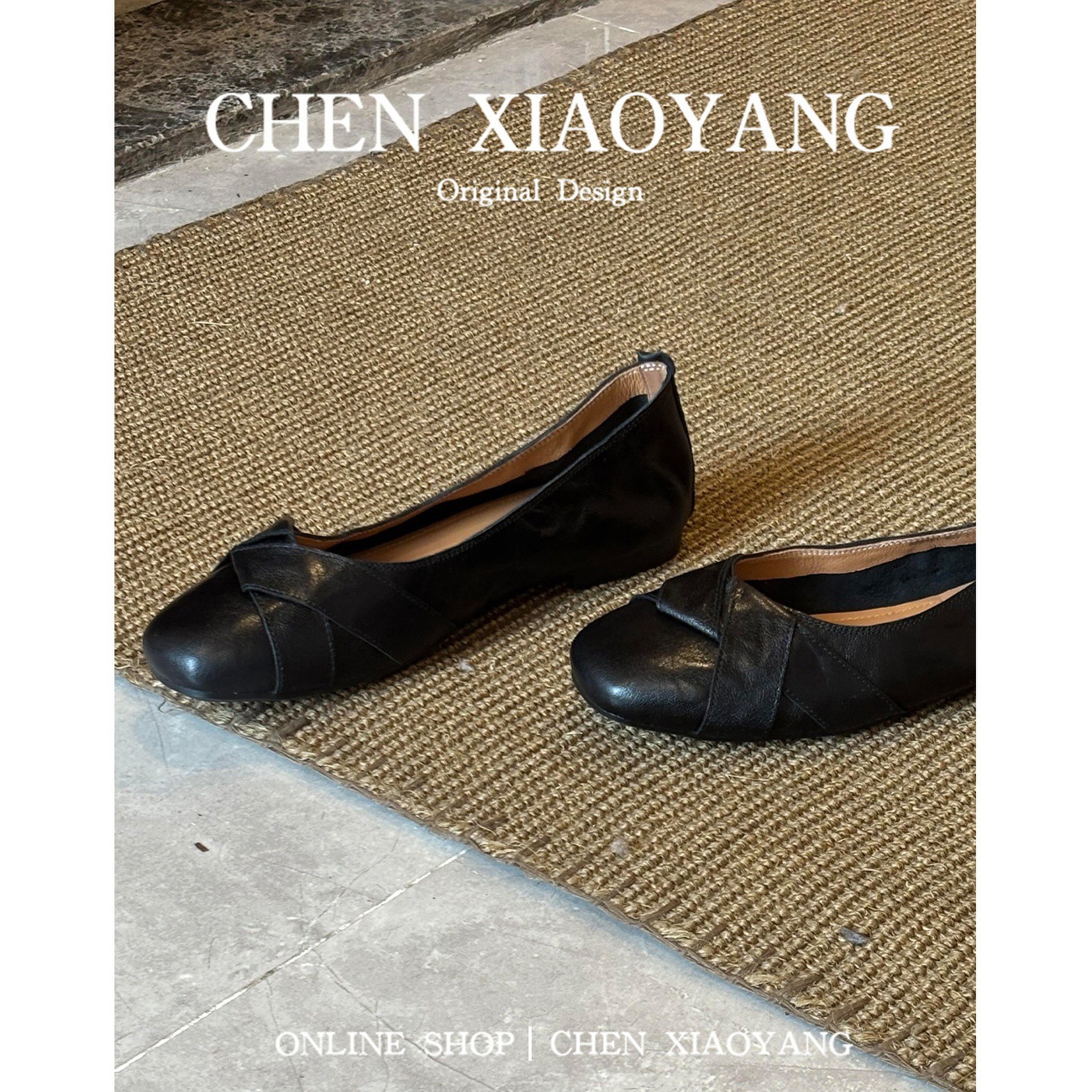 Black [heel height 2CM] ready stock