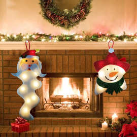 圣诞雪人圣诞老人灯喜庆节日装饰灯室内露天发光造型灯批发厂家