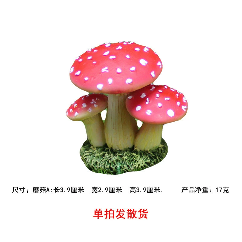 Creative plant lamp with clove mushrooms, flowerpot, decorations for gazebo, micro landscape, handmade