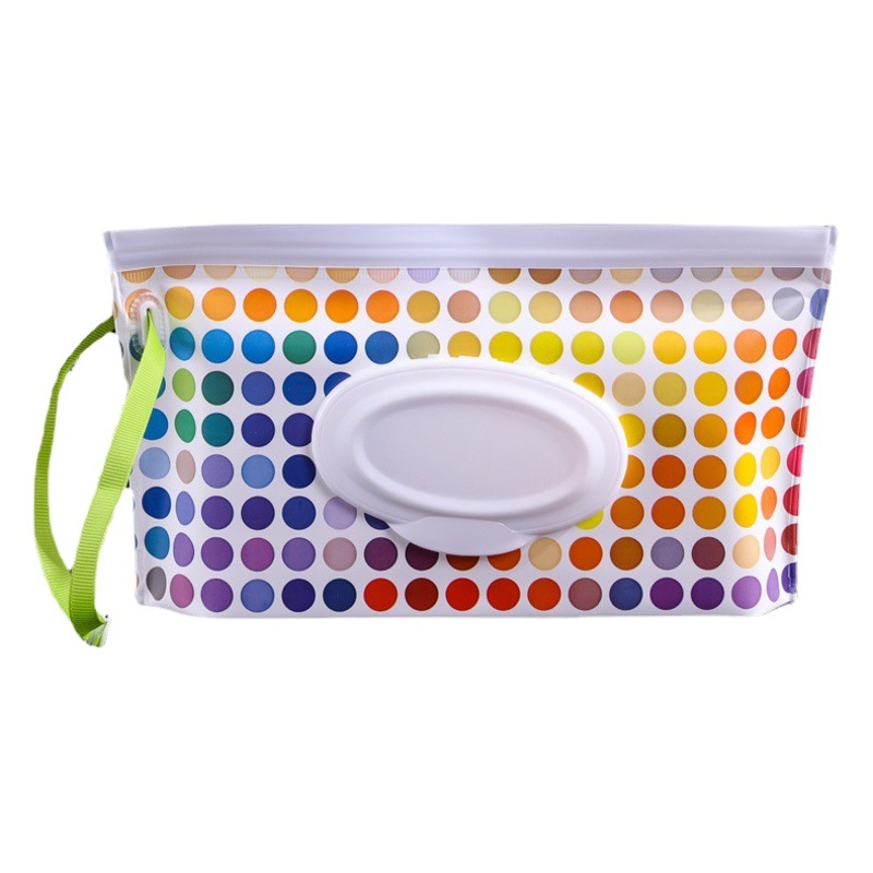 Bolsa de toalla suave de algodón al por mayor bolsa de tejido húmedo EVA protección del medio ambiente máscara bolsa de almacenamiento de viaje impermeable a prueba de humedad portátil