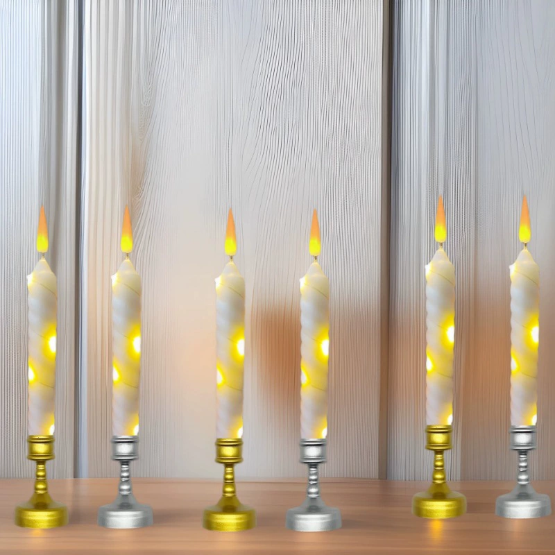 Европейские креативные вощеные свадебные свечи с дистанционным управлением, декоративные свечи для ресторана, атмосферное освещение для ужина при свечах, украшение для стола.