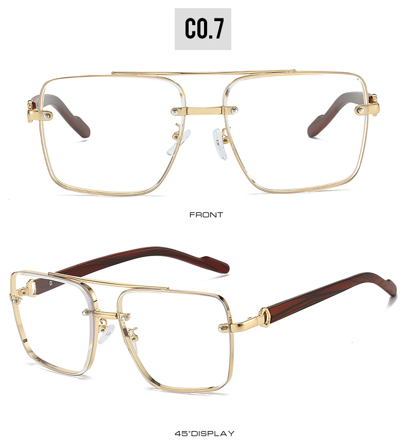 54g Weight Full Frame Glasses Structure Sunglasses Classification PC, UV400 Protection Lens Material Square Glasses Style Outdoor, Beach, Street Occasion Geometric Pattern Unisex Gender Vintage Style, Classic Style Style Vintage Style Classic Style Geometric PC UV400 Protection Square Full Frame Women's Sunglasses 6