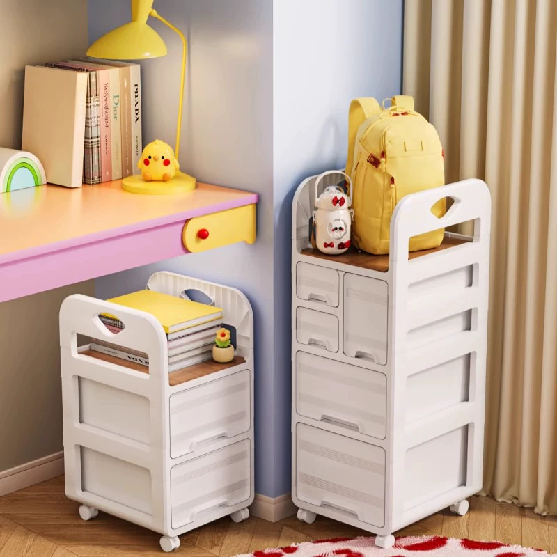 Съемный шкаф под книжным столом в общежитии