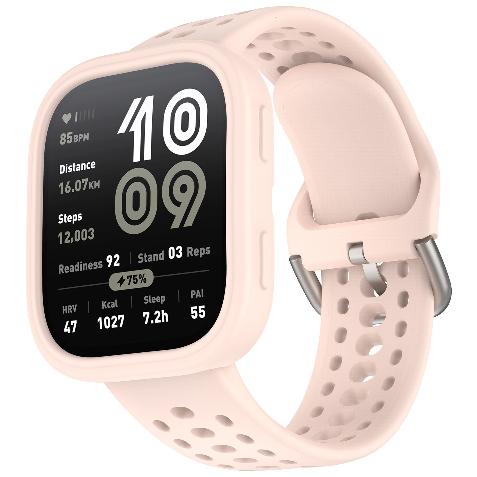 Qingfeng is suitable for Amazfit Huami Bip6 silicone strap + protective case, jump my Huami A2435 strap case 3