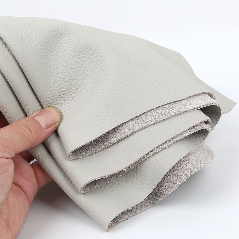 浅灰色软牛皮沙发软包翻新皮革面料头层真牛皮座椅整张米灰色牛皮