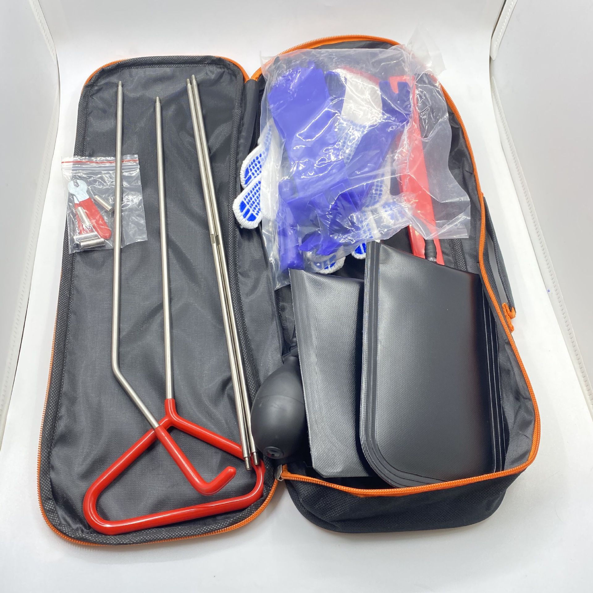 Car tools rocker airbag upgrade set stainless steel pole car long-distance hook tool self-driving emergency