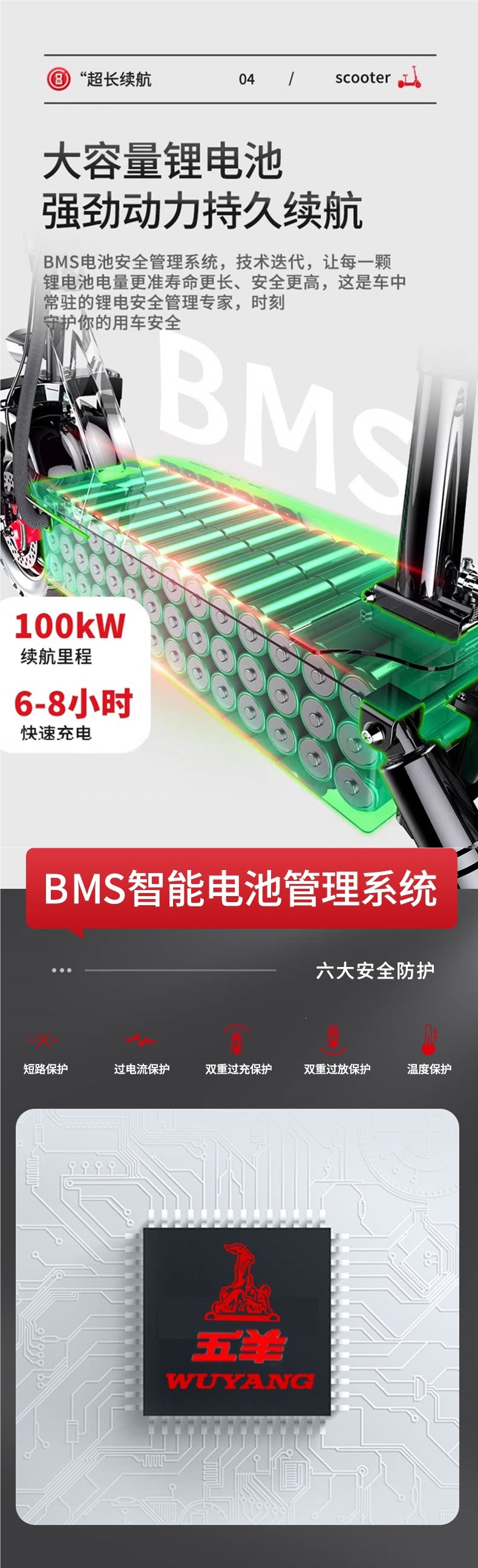 Wuyang foldable electric scooter, adult electric vehicle, mini two-wheeled vehicle, small electric car, battery-powered vehicle