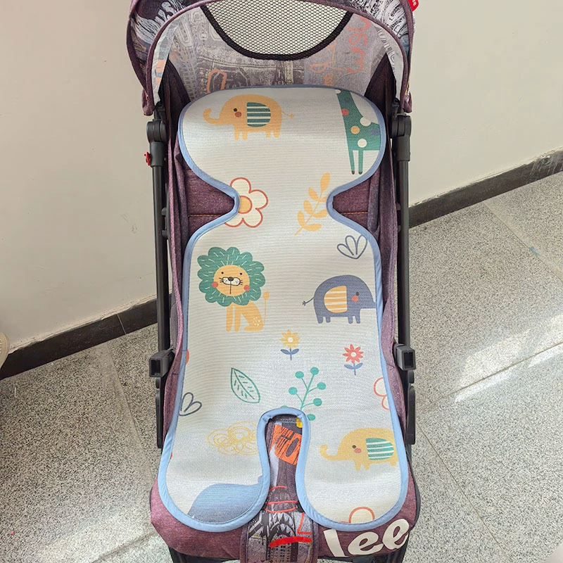 Детская коляска коврик универсальный летний ледяной шелковый сиденье детская коляска коврик дышащий коврик