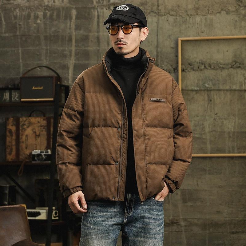Короткая зимняя трендовая бархатная пуховик для любимого,oversize, утка вниз