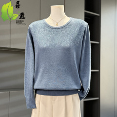 2025年女装洋气中老年妈妈装衣服时尚气质婆婆装卷边针织衫50岁女