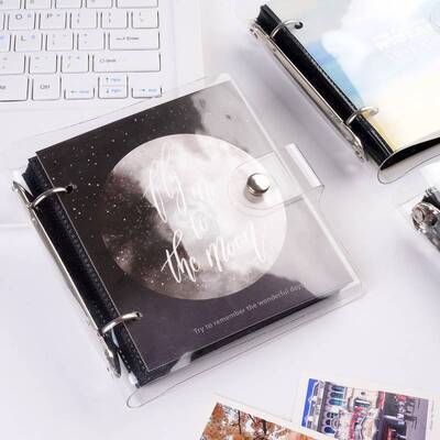 封面定制标准3寸相册透明活页拍立得追星爱豆专辑小卡收藏本465寸|ms
