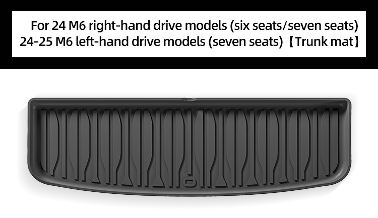 Suitable for 24-25 Model Byd M6 Left- and Right-Hand Drive Cars, Dirt-Resistant Tpe Floor Mats, Fully Environmentally Friendly Trunk Mat
