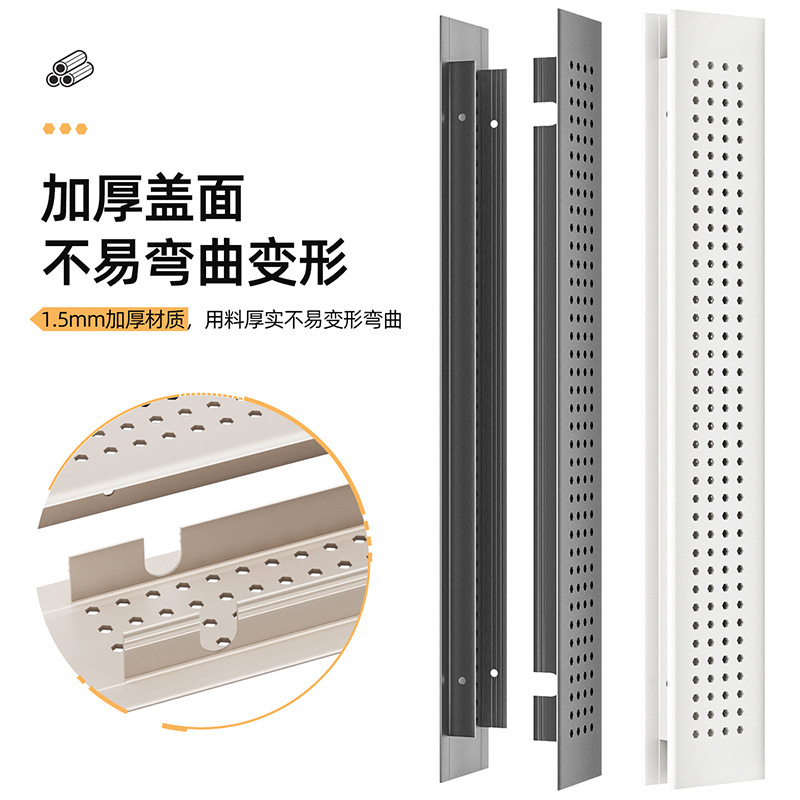 Grille Aluminum Alloy Cabinet Breathable Mesh Cover Rectangular Ventilation Metal Mesh Wholesale 50*200 Gray Cabinet Door Grille Aluminum Alloy Cabinet Breathable Mesh Cover Rectangular Ventilation Metal Mesh Wholesale 50*200 Gray Cabinet Door