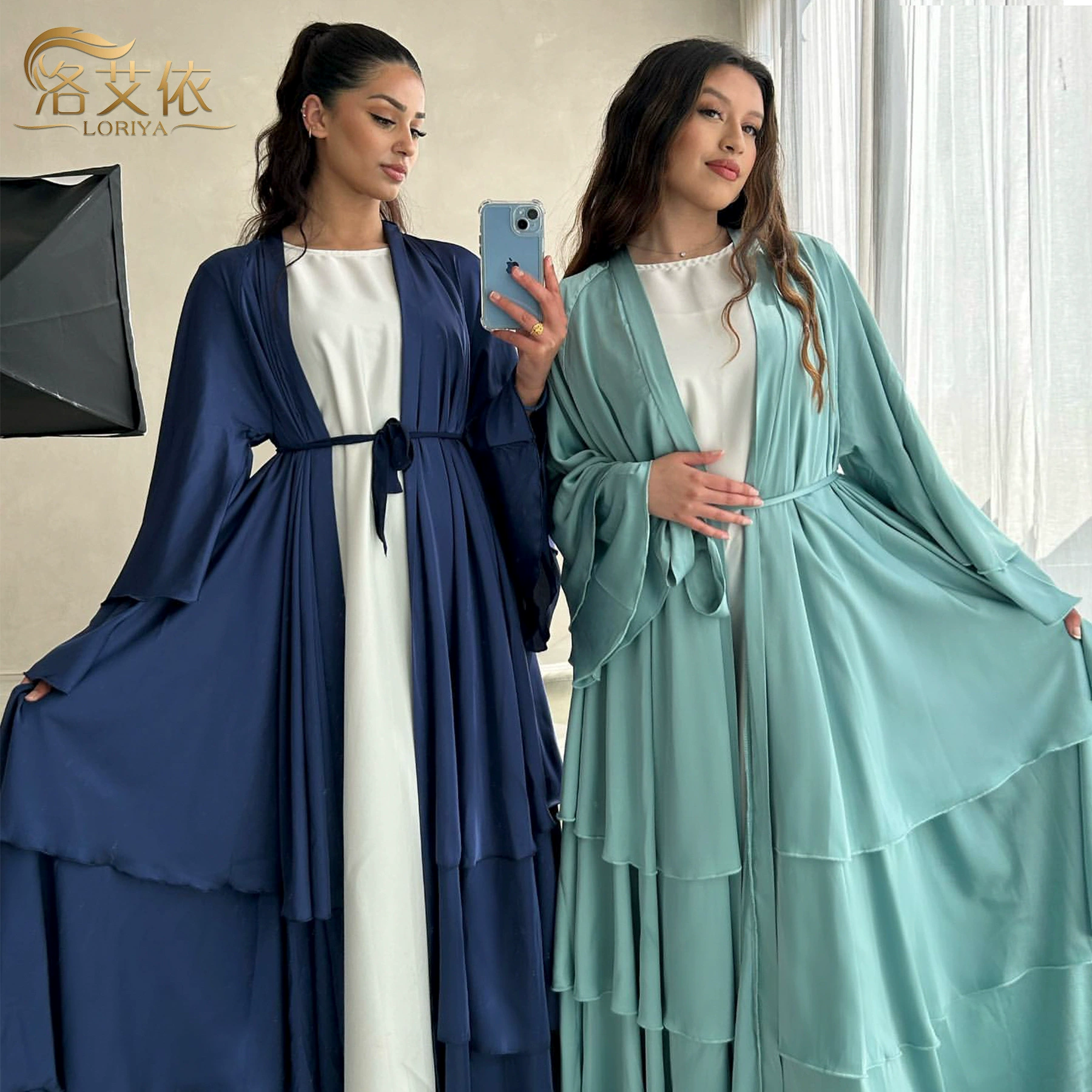 Loriya2024 AliExpress Дубай Ближний Восток Турция Дубай Изысканный элегантный кардиган халат LR706