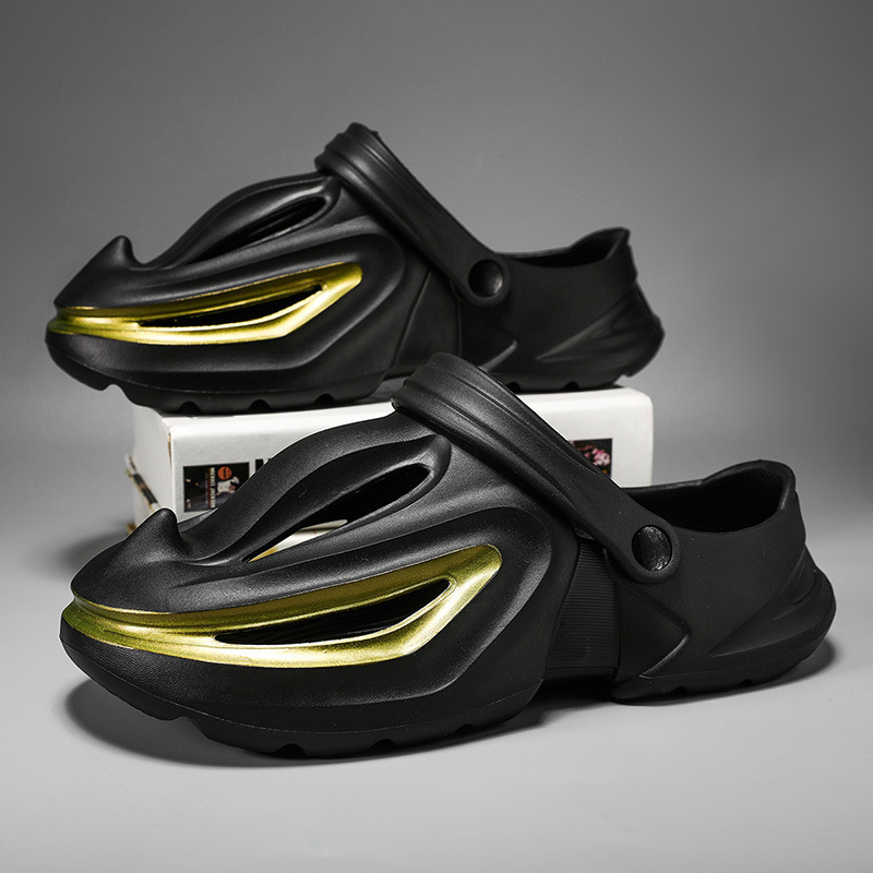 Live tide shoes shark hole shoes poop feeling outer wear EVA beach shoes men's shoes summer non-slip sandals cross-border Live tide shoes shark hole shoes poop feeling outer wear EVA beach shoes men's shoes summer non-slip sandals cross-border