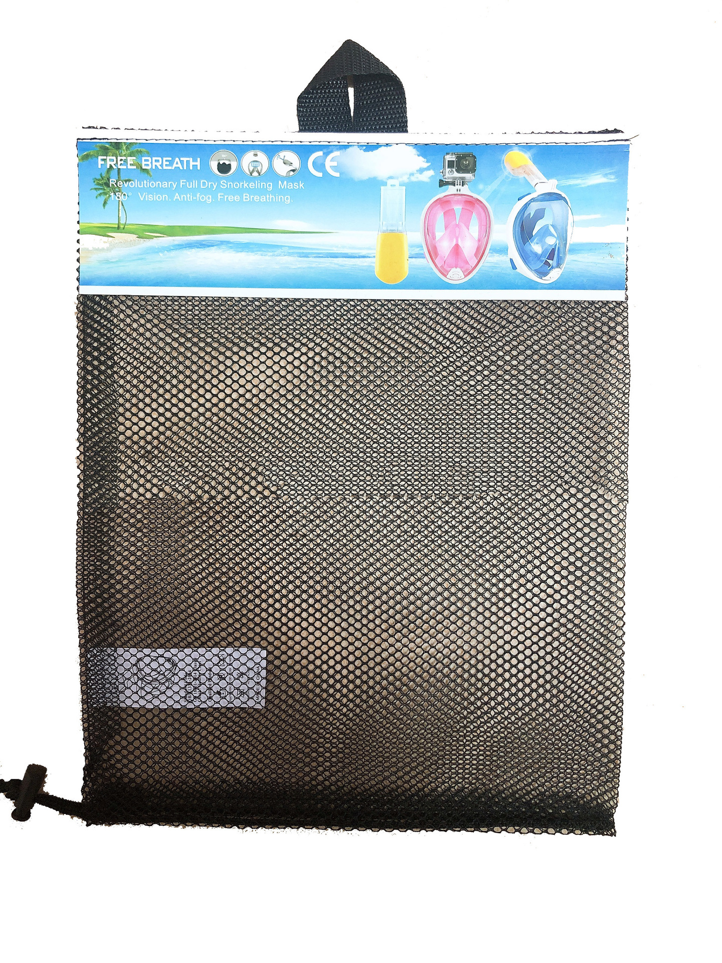 潜水面罩网袋 包装网袋 网袋 束口拉绳绦纶网眼袋 厂家直销