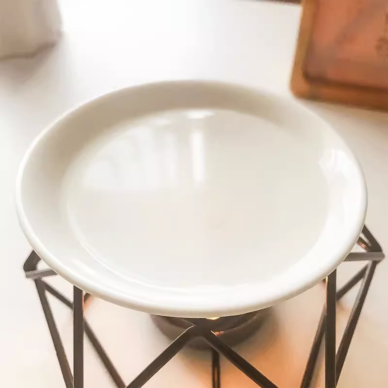 Lámpara de aromaterapia de hierro, estufa de vela o aceite esencial, fábrica directa para incienso y hogar