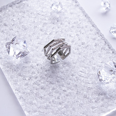 Acrylic transparent plate with simple texture, cosmetics and manicure shooting props, striped water ripple background plate