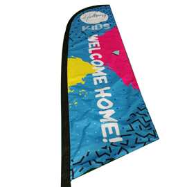 热转印145克涂银贡缎布双面沙滩旗背面涂银批量工厂直销