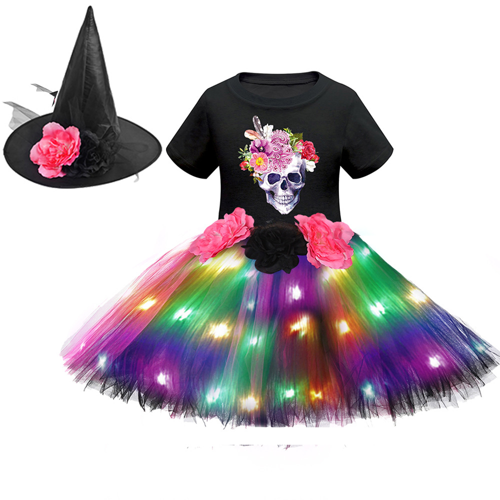 Хэллоуин светодиодный комплект с короткими рукавами 30