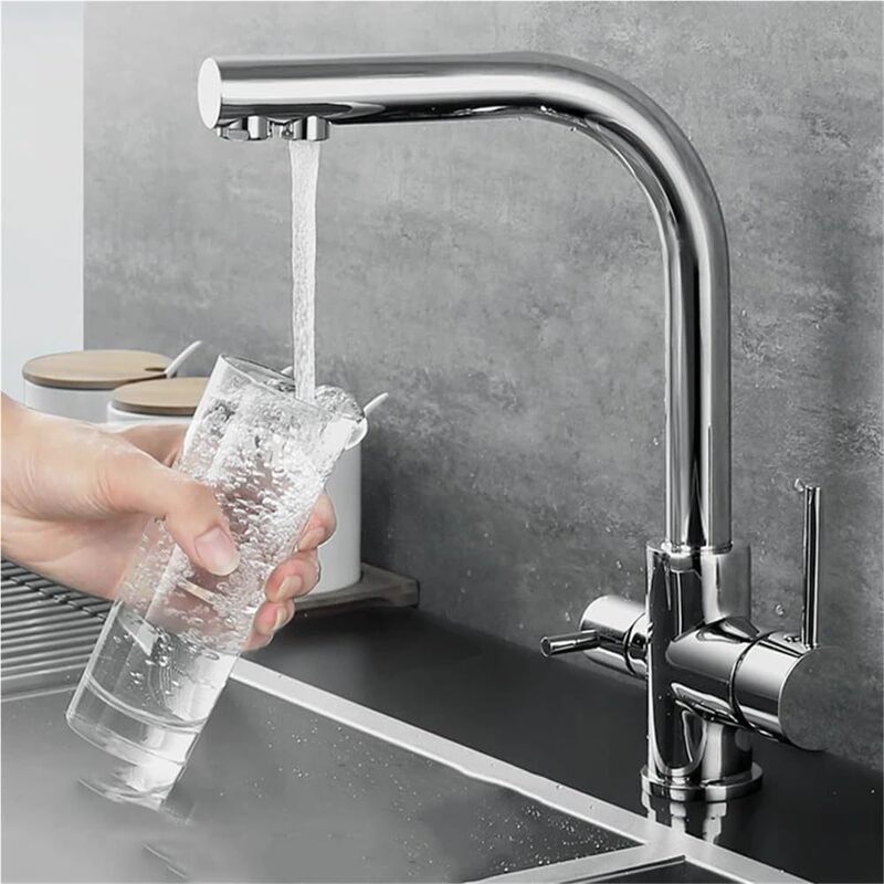 Foreign Trade Three-In-One Water Purification Faucet, Cross-Border Kitchen Water Purifier, 304 Stainless Steel Direct Drinking Water Hot and Cold Water Faucet Foreign Trade Three-In-One Water Purification Faucet, Cross-Border Kitchen Water Purifier, 304 Stainless Steel Direct Drinking Water Hot and Cold Water Faucet