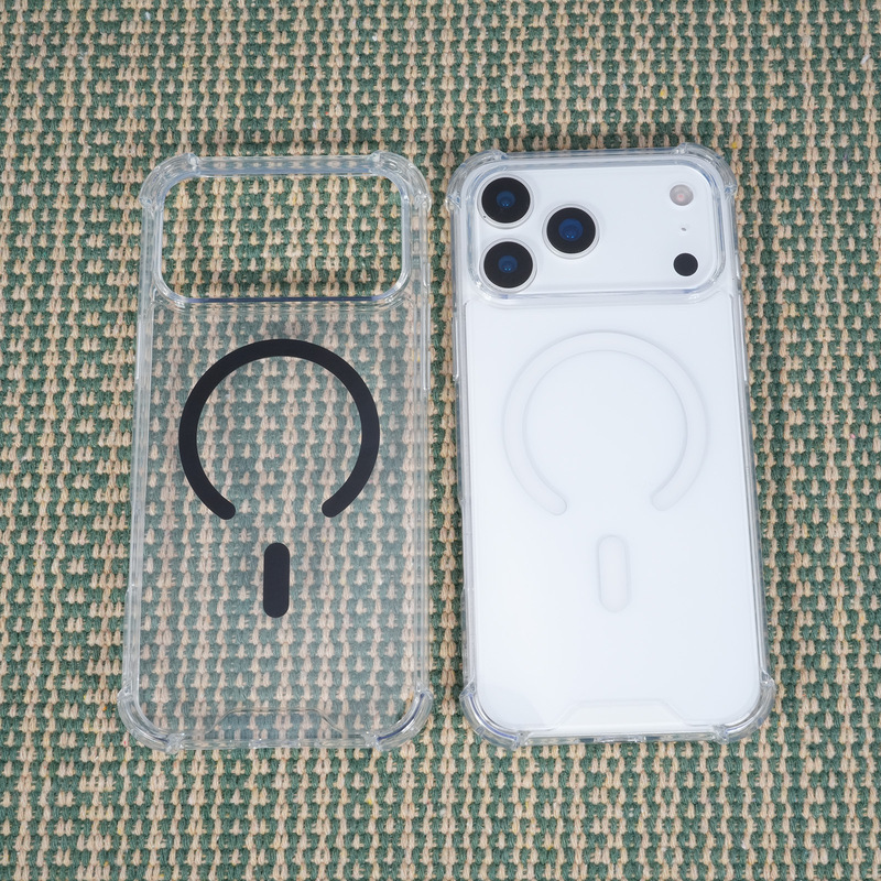 适用iPhone16苹果手机壳17promax磁吸壳Magsafe透明15p磁吸手机壳|undefined