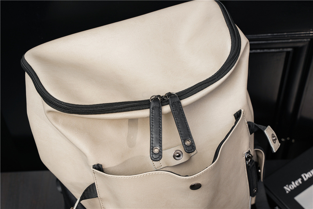 Mens Fashion Backpack Trendy Leisure Travel School Bag For Students_voghion.com