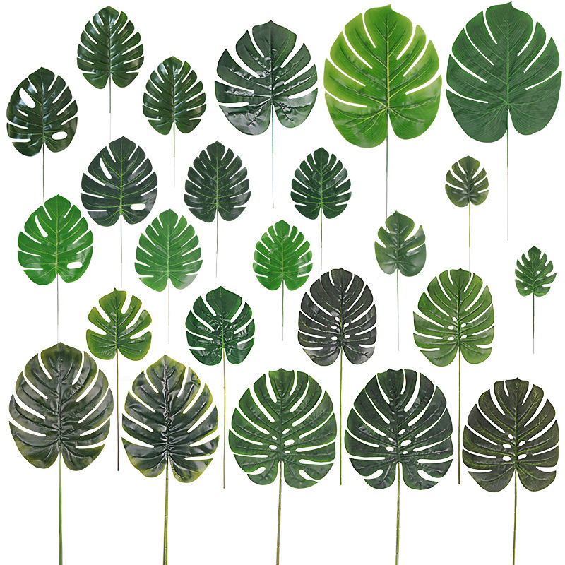 Simulated Turtle Leaf Amazon Cross-Border Supply Hawaiian Flower Arrangement Home Decoration Simulated Plant Artificial Turtle Back