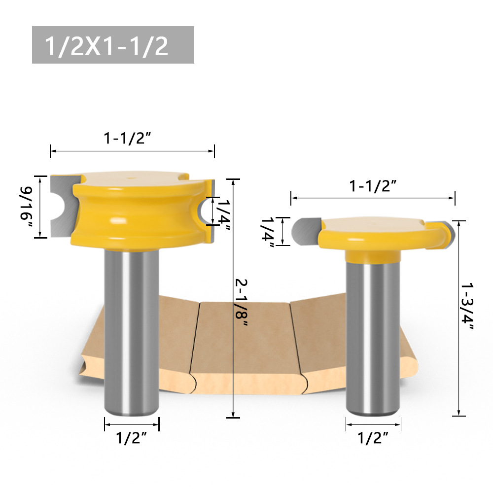 Cuchillo de espiga tipo T de 3 dientes Cuchillo de espiga de dientes cuadrados Cuchillo de piso Cuchillo de tablero Cuchillo de fresa para carpintería Cuchillo de grabado Cuchillo de máquina de grabado