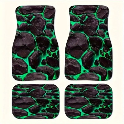 Cross-border hot sale car easy to clean and good care foot mat printing car car interior decoration mat in stock can be distributed (Avtomobil döşəmə paspasları) - cars-1-35454868cm-two-pairs-four-pieces-in-total