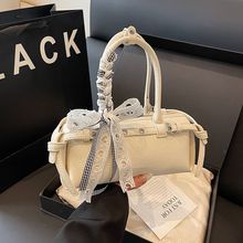 法式轻奢高颜值蝴蝶结丝巾女包2025新百搭单肩手提斜跨包